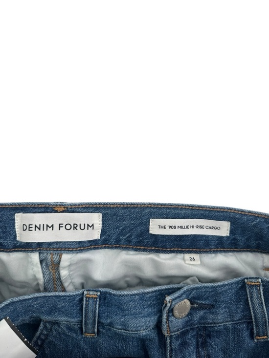 Aritzia Denim Forum The 90's Millie hi-rise cargo jeans loose barrel sz 26 - Picture 9 of 10